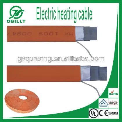 Sauna room under floor heating cable