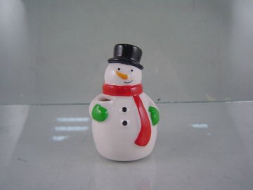 penholder with snowman design