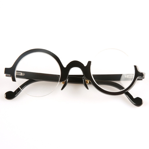 Asymmetrical Buffalo Horn Eyeglasses Frame