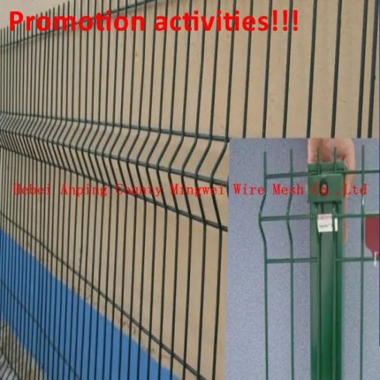 welded wire mesh fence panel/curvy welded wire mesh fence