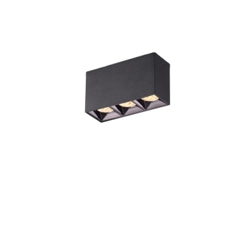 Thương mại Công ty Đèn LED Bề mặt LED Bề mặt Bề mặt Nhuminum Đen chất lượng cao 3W