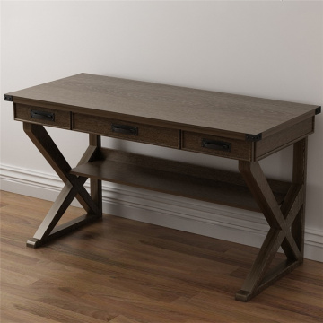 Modern Wooden Desk with 3 Drawers