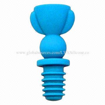 FDA & LFGB grade silicone wine and champagne bottle pourer stopper