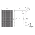 N type solar module 430W glass glass