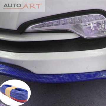 Blue Carbon Fiber Front Bumper Lip Splitter Body Car Valence Chin Trim
