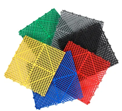 Anti Slip Car Wash Plastic PP PVC Interlocking Garage Floor Tile for Car Parking Car wash Garage Flooring pp plastic flooring
