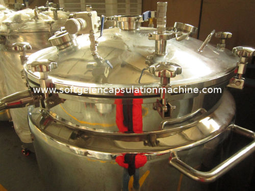 150l Pharmaceutical Gelatin Receiver Tanks / Stock Liquid &amp; Keep Temperature