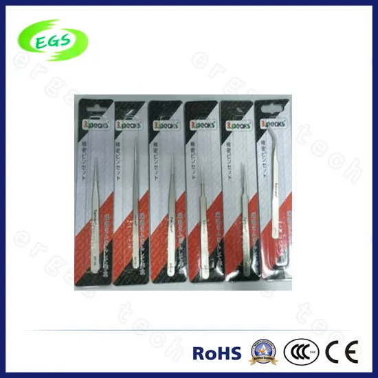 Industrial Stainless Steel White ESD (Anti-static) Tweezers Series (SP-10)