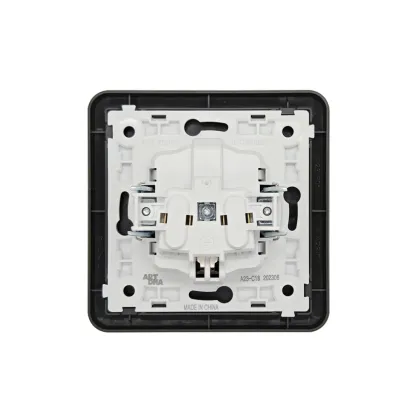 German Metallic Grey Kitchen Schuko Plug 16A Wall Socket