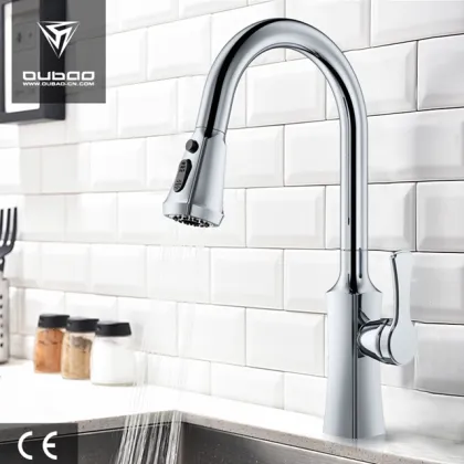 Modern Kitchenaid Chrome Pull Down Water Faucet Tap