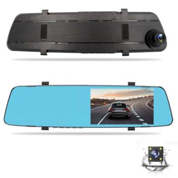 4.3 Inch Car Camera Recorder GPS Dual DVR 1080P Vehicle Blackbox Dash Cam