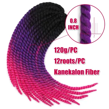 22 Inch Havana Mambo Twist Crochet Braids  Hair Ombre Synthetic Jumbo Braiding Hair Twist  Senegalese  Extension For Black Woman