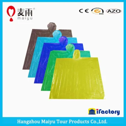 Maiyu one time emergency disposable poncho/raincoat