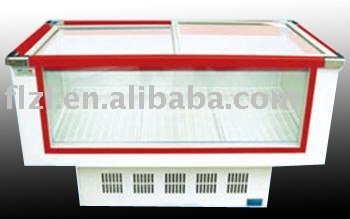 island freezer with front view glass , better promotion for your products
