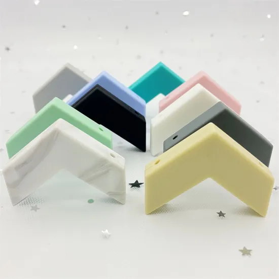 50pcs Arrow Shaped baby teether DIY beads BPA Free Silicone Loose beads Arrow chewing beads for baby chew Arrow toys teether