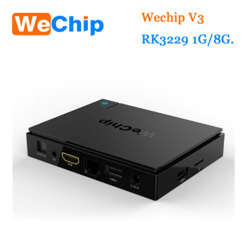 quad core android tv box 1G 8G WeChip V3 Tv Box Android 5.1 Codi Full-HD Quad Core 1GB 8GB Bluetooth 4.0 support OEM/ODM