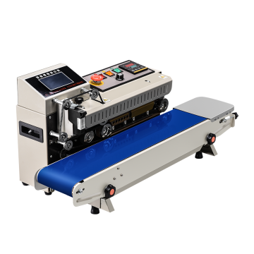 Hot Sale Semi-Automatic Inkjet Expiry Date Printing & Sealing Machine with Conveyor Belt