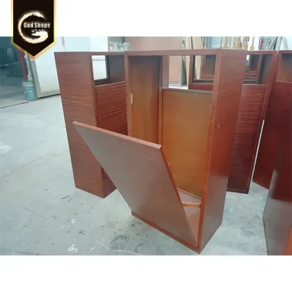Outdoor Large Wooden Stainless Steel Trash Can Wastebin