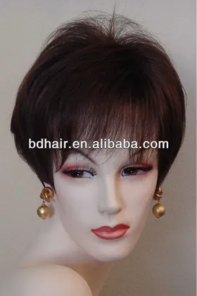 short hair wig,human hair wig,lady wig