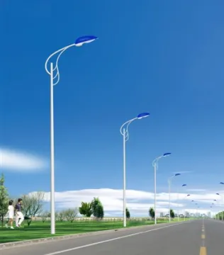 12m conical round octagonal double single arm pole