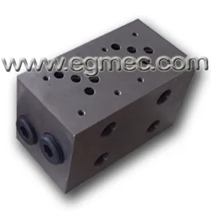 Carbon Steel Hydraulic Valve Parker Manifold Block 