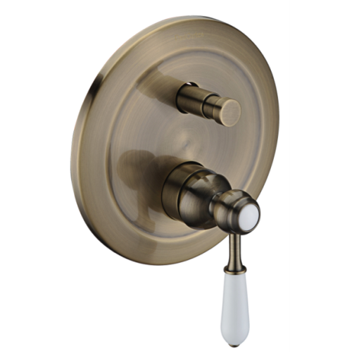 Brass Round Multi-Function Conceal Mixer