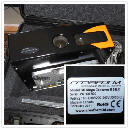 Used 3d scanner Mega Capturer II made in Canada creaform company