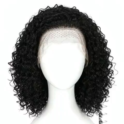 Natural Black Water Wave Lace Front Wig