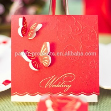 butterfly wedding invitation cards