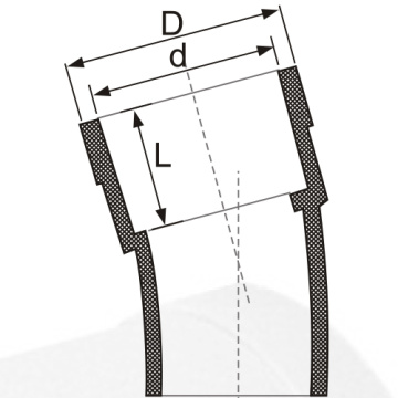 PVC Fitting of 15 Degree Elbow for Drainage