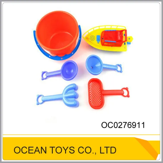 Summer hotsale plastic kids beach buckets tool set OC0276911