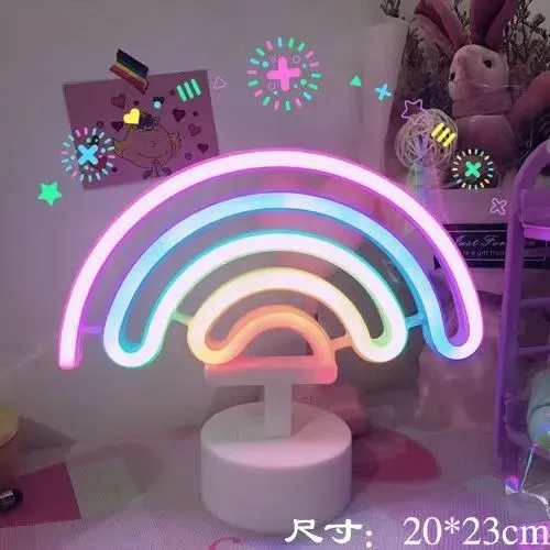 USB Powered Rainbow LED Wall Lights for Home Decor, Parties, and Weddings