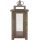 Decorative Rustic Wooden Hurricane Candle Lantern