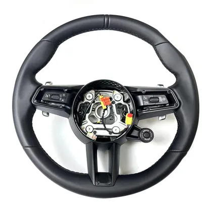 Customized Alcantara Fabric Cover for Porsche Steering Wheel