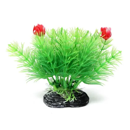 New 12x9x6.5cm Aquarium Artificial Aquatic Grass Plants Fish Tank Ornament Plant Decoration