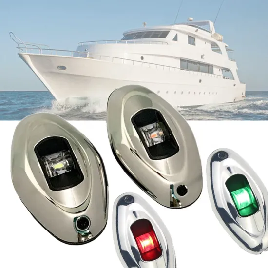 12V Waterproof Mini LED Marine Navigation Light: Red & Green Starboard Indicator for Yachts