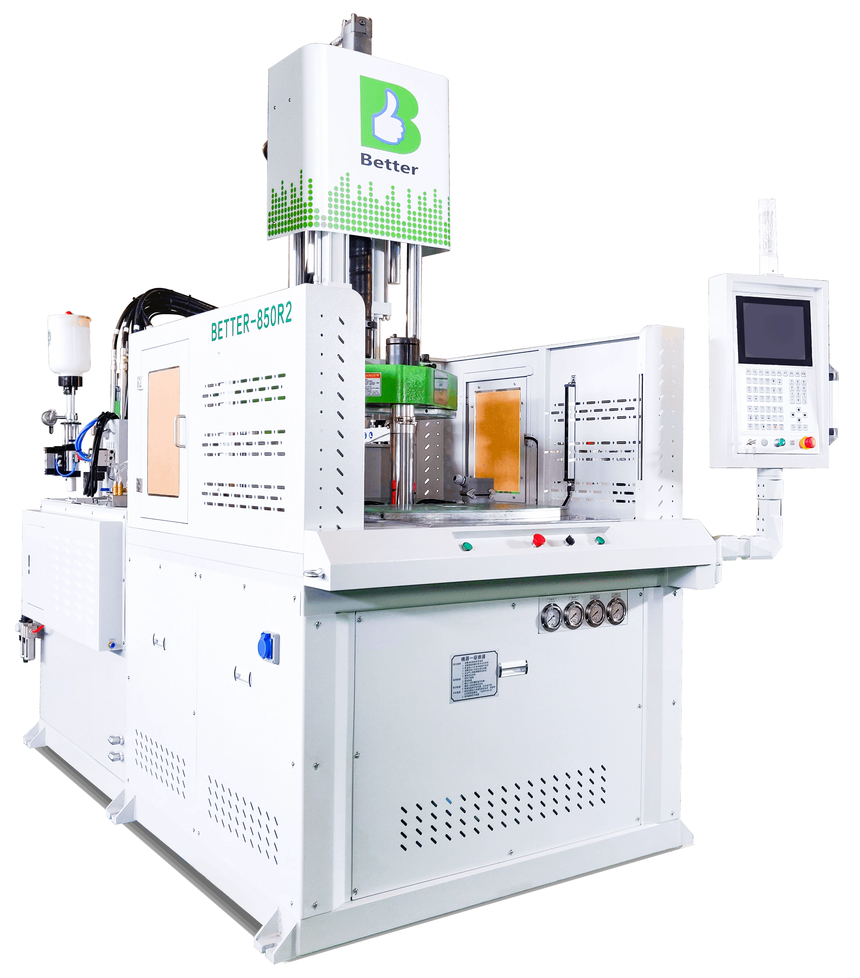 170 T Vertical Rotary Two Silicones Injection Machine