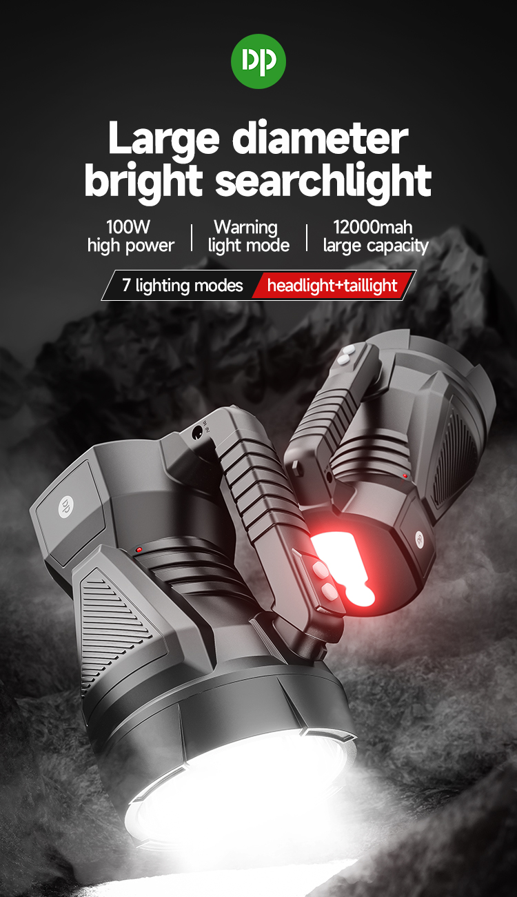 Handheld Rechargeable Powerful Led Searchlights Miner'S Lamp-detail-1