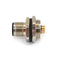5-Pins M12 Panel Mount Aviation Plug Connector