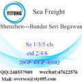 Shenzhenhaven Zeevracht Verzending naar Bandar Seri Begawan