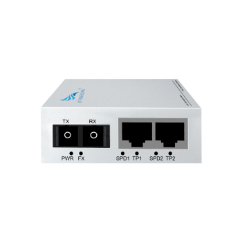 3 Ports Multimode Dual Fiber External Power Supply 100M Outdoor Fiber Media Converter - Chinese Manufacturer