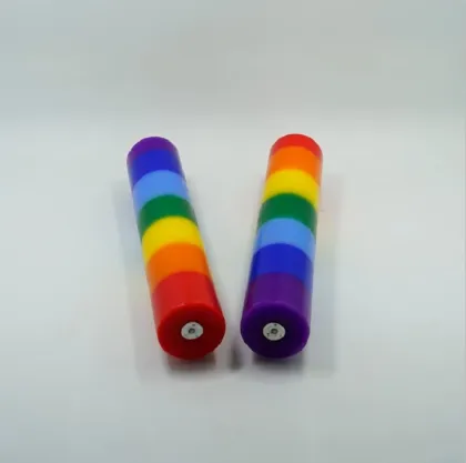 Rainbow taper candle rainbow colored votive candles