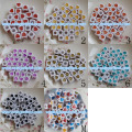 7MM Rainbow Heart Cube Koraliki Spacer Luźne koraliki Tworzenie biżuterii