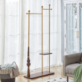 Contemporary Coat Rack Featuring Dual Wood Layers