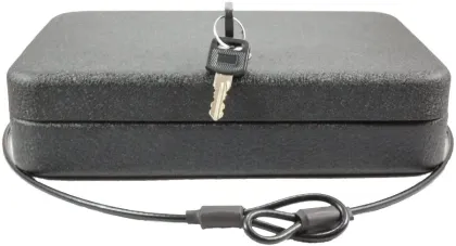 lockable metal handgun box & security box