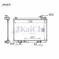 2588 Radiateur de refroidissement automatique Infiniti G35 3,5L 2003-2007