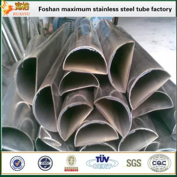 astm a312 304 grade D shaped stainless steel tube foshan
