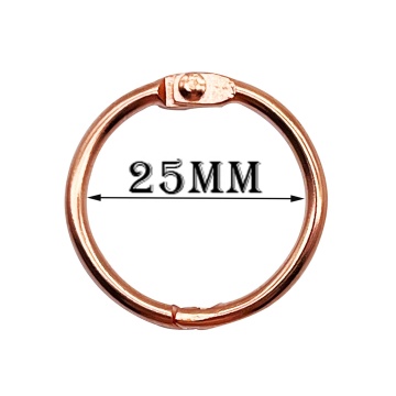 China Factory Low Price Rose Gold Iron Notebook Binder Catalogue