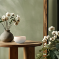 Rustikaler minimalistischer klassischer Betonblüte