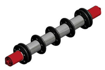 Mining rubber disc roller belt width 1400